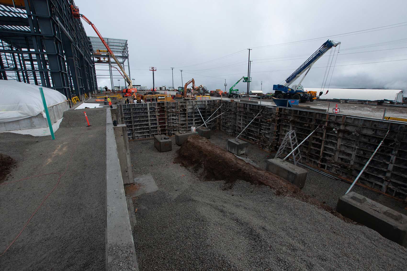 Busy work site